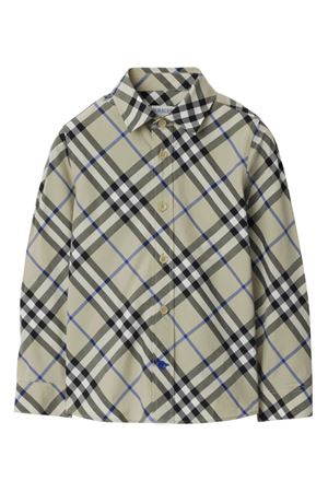 grey cotton shirt BURBERRY KIDS | 8088965B9629